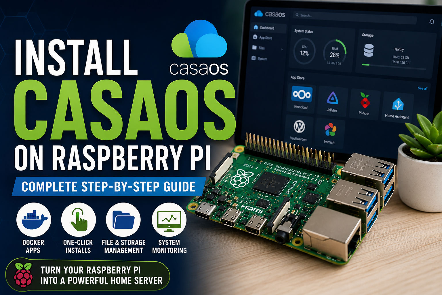 Install CasaOS on Raspberry Pi
