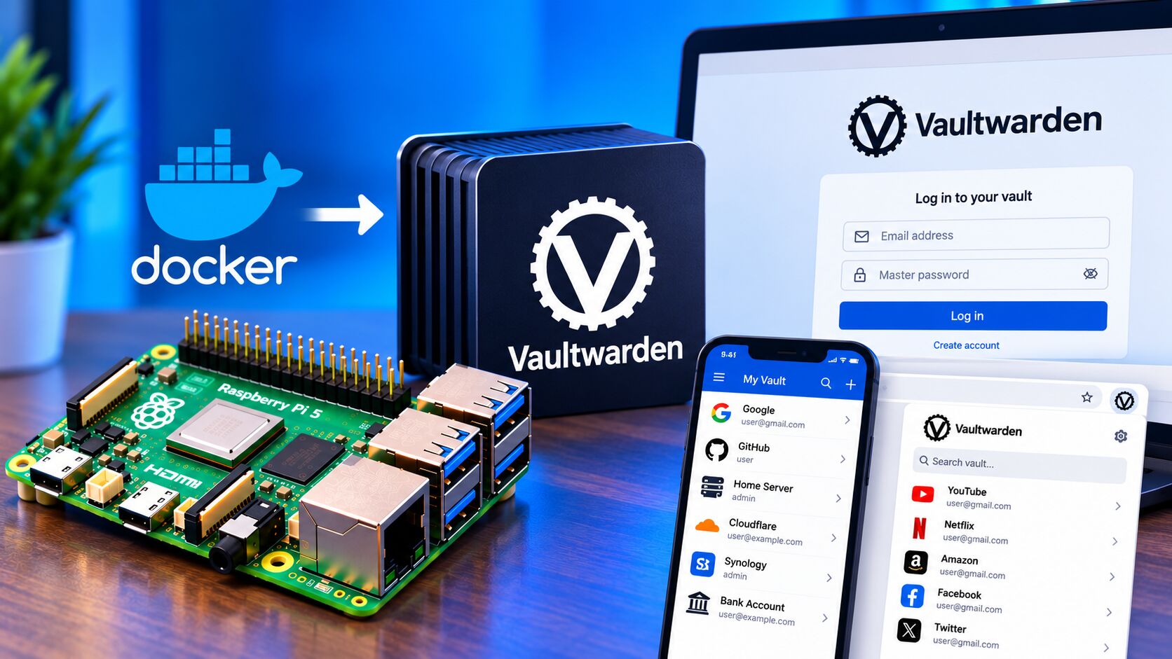 Build a Password Manager with Vaultwarden on Raspberry Pi